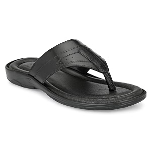 Mens Genuine Leather Slippers Thong Slippers
