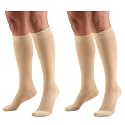 Truform 30-40 mmHg Compression Stockings for Men and Women, Knee High Length, Closed Toe