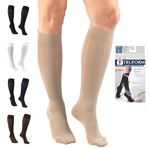 Truform Compression Socks 15-20 mmHg Knit Womens