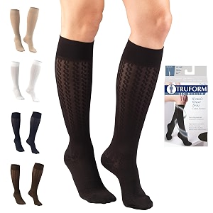 Truform Compression Socks 15-20 mmHg Knit Womens