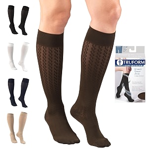 Truform Compression Socks 15-20 mmHg Knit Womens