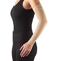 Truform Lymphedema Compression Arm Sleeve, 20-30 mmHg Post Mastectomy Support, Beige, Medium
