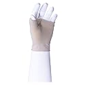 Truform Lymphedema Compression Gauntlet, 15-20 mmHg Post Mastectomy Support, Beige, Large