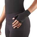 Truform Lymphedema Compression Gauntlet, 20-30 mmHg Post Mastectomy Support, Black, Medium