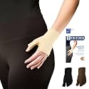 Truform Lymphedema Compression Gauntlet, 20-30 mmHg Post Mastectomy Support, Beige, Small