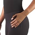 Truform Lymphedema Compression Gauntlet, 20-30 mmHg Post Mastectomy Support, Brown, Large
