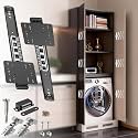 TruGroove Pocket Door Slide, Pivot Door Slide Hardware Inset，Black：2：12in