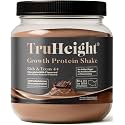 TruHeight Growth Protein Shake (Chocolate Milk Flavor, Whey) Tall Nutrition for Natural Growth &amp; Development - Protein Powder for Kids &amp; Teens, Weight Gain Drinks - Picky Eater Vitamin, Taller Ages 4+