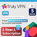 TrulyOffice Truly VPN for Mac | 1-Year Subscription | 5 Devices | Unlimited Access to Global Servers | Secure and Private Browsing | Physical Activation Card
