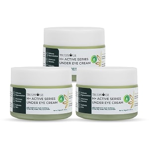 h active under eye cream for dark circles wrinkles puffiness amp hydration  hyaluronic acid mulberry cucumber  anti-aging brightening eye treatment 150g