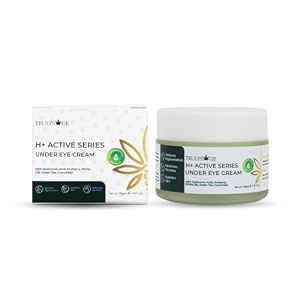 h active under eye cream for dark circles wrinkles puffiness amp hydration  hyaluronic acid mulberry cucumber  anti-aging brightening eye treatment 150g