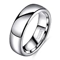 TRUMIUM 2mm 4mm 6mm 8mm Tungsten Wedding Band Ring for Men Women