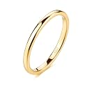 TRUMIUM 2mm 4mm 6mm 8mm Tungsten Wedding Band Ring for Men Women