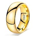 TRUMIUM 2mm 4mm 6mm 8mm Tungsten Wedding Band Ring for Men Women