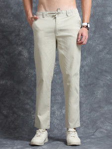 Trumode Relaxed Men Cream Trousers