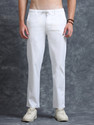 Trumode Relaxed Men White Trousers