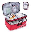 Trunab Medicine Storage Bag with Combination Lock, Pill Bottle Organizer