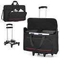 Trunab Rolling Monitor Carry Case for 24 Inch Monitors, Padded Monitor Bag