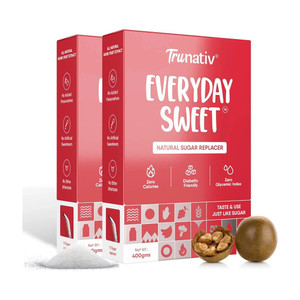 trunativ everyday sweet 11 monk fruit juice powder sugar replacer diabetic friendly sweetener 800 g pack of 2