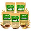 TruNaturals Unpolished 5 Millets Combo Pack 2.5Kg (500g x 5) | Foxtail, Kodo, Little, Barnyard & Browntop Millet | Gluten Free, High Fibre, Low GI | Healthy Rice Replacement | Whole Grain for Weight Management