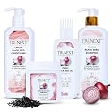 TRUNEXT Onion Black Seed Hair Oil 200Ml, Shampoo 300Ml, Conditioner 300Ml, Mask 200Ml (Combo Pack Of 4) - Onion Scent - For All Hair Types