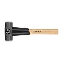 Truper 6 lb Sledge Hammer, 16-Inch American Hickory Wood Handle, Double-Faced Forged Steel Head, Heavy-Duty Compact Demolition and Construction Tool (Model MD-6H-16/33186)