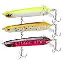 TRUSCEND Popobait Fishing Lures with BKK Hooks, Balanced Spray/Sound/Swim, Instant Startup, Topwater Pencil Fishing Lures for Bass, Pike, Trout, Plopper Fishing Teasers for Freshwater or Saltwater