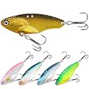 TRUSCEND Swim or Jig Fishing Spinner Baits for Freshwater and Saltwater, Rooster Tail Fishing Lures for Trout Bass Walleye Crappie Salmon Pike, Blade Bait with Copper Blade