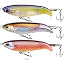 TRUSCEND Top Water Fishing Lures with BKK Hooks, Easy Catch Plopper Lure for Freshwater or Saltwater, Floating Lures for Bass, Pike, Catfish, Surface Wobble PoPobait Bass Baits Fishing Gifts for Men