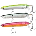TRUSCEND Top Water Fishing Lures with BKK Hooks, Easy Catch Plopper Lure for Freshwater or Saltwater, Floating Lures for Bass, Pike, Catfish, Surface Wobble PoPobait Bass Baits Fishing Gifts for Men