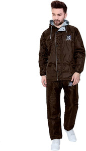 TRUST OUS Self Design Solid Men Raincoat