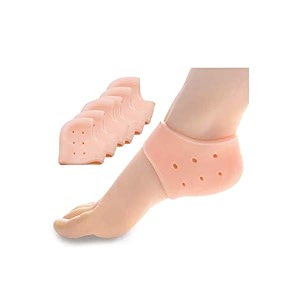anti crack silicon gel heel and foot protector moisturizing socks for foot care for men and womenpain relief and heel cracks 1 pair free size pack of 1