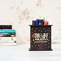 Pen Stand With Visiting Card &amp; Mobile Holder (1 Compartment Q02)