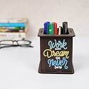 Pen Stand With Visiting Card &amp; Mobile Holder (1 Compartment Q01)
