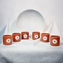 TrustBasket Terra Minis Small Clay Flower Pots Set of 6 | Flower Printed Terracotta Clay Flower Pot | Mud Plant Container | Handmade Pots | Gamla for Plants | Clay Pots for Plants | Indoor Outdoor Use