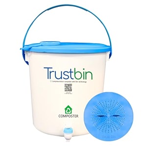trustbasket bokashi compost maker powder 500gms  microbial inoculant to initiate anaerobic decomposition indoors  prevents foul smell in the compost