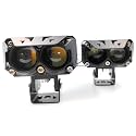 Trusted Auto LED Fog Light Pack of 2 | Dual Beam White Yellow | High Power Waterproof Lamp for Bike Car Scooty