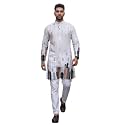 Trustous Men39s White Printed Kurta Stylish