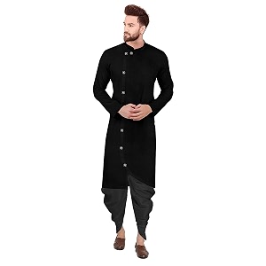 Trustous Mens Cross Kurta Dhoti Set In