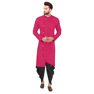 Trustous Mens Cross Kurta Dhoti Set In