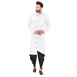 Trustous Mens Cross Kurta Dhoti Set In