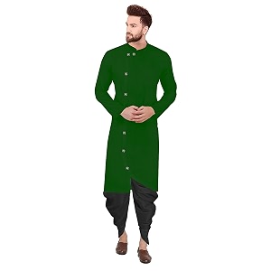 Trustous Mens Cross Kurta Dhoti Set In