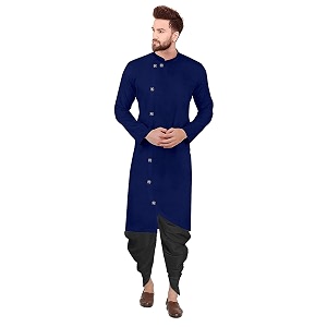 Trustous Mens Cross Kurta Dhoti Set In
