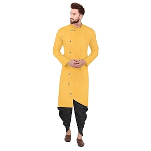Trustous Mens Cross Kurta Dhoti Set In
