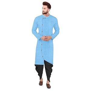Trustous Mens Cross Kurta Dhoti Set In