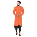 Trustous Mens Cross Kurta Dhoti Set In