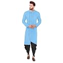 Trustous Mens Cross Kurta Dhoti Set In