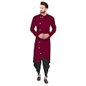 Trustous Mens Cross Kurta Dhoti Set In
