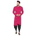 Trustous Mens Cross Kurta Dhoti Set In