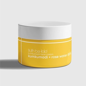 truth be told tbt kumkumadi face cream with rose water 50ml hydrating anti-blemish free from parabens silicones mineral oils artificial fragrances and colors